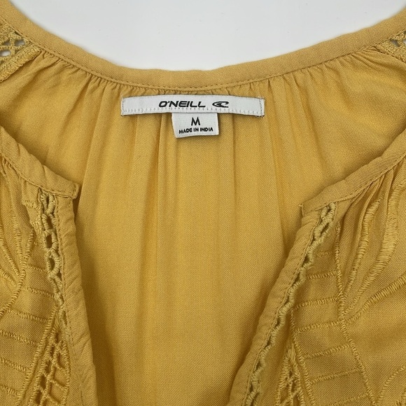 O’Neill Long Sleeve Ryana Romper Yellow Gold Mustard SZ M - Picture 4 of 7